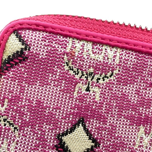 MCM MXL CATA01 Round Coin Purse, Pink, Women's - Picture 7 of 11